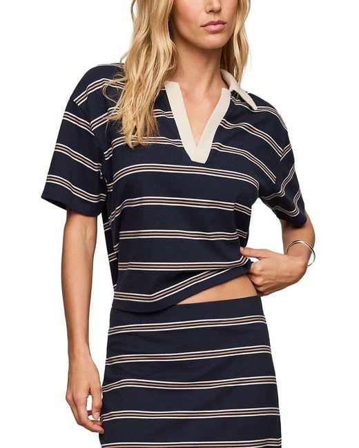 Z Supply Blue Archer Polo Shirt
