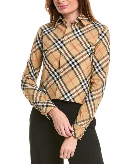 Burberry Brown Check Shirt