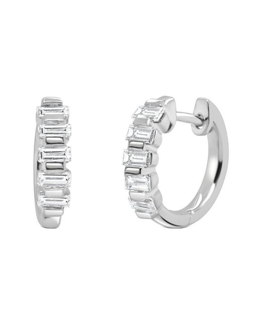 Sabrina Designs Metallic 14K 0.45 Ct. Tw. Diamond Huggie Earrings