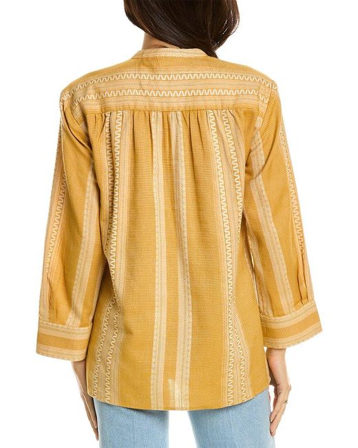Tory Burch Yellow Sequined Tunic