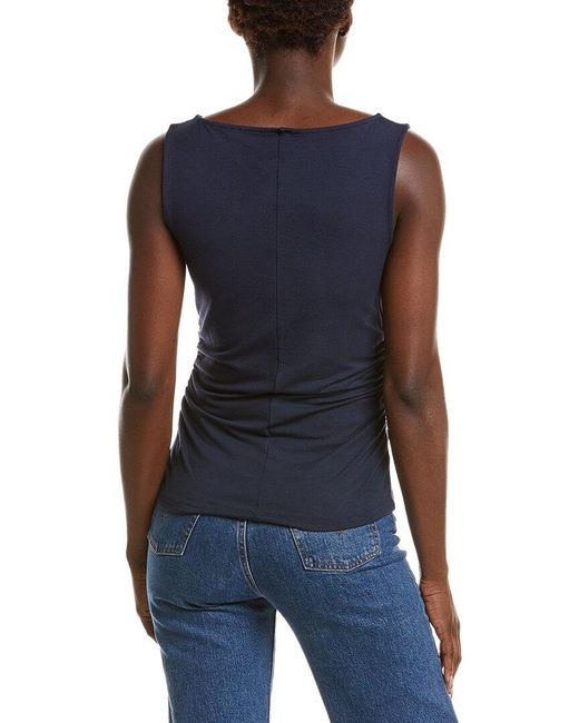 Vince Blue Slash Neck Top