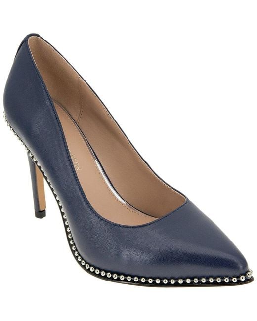 BCBGeneration Blue Holli Leather Pump