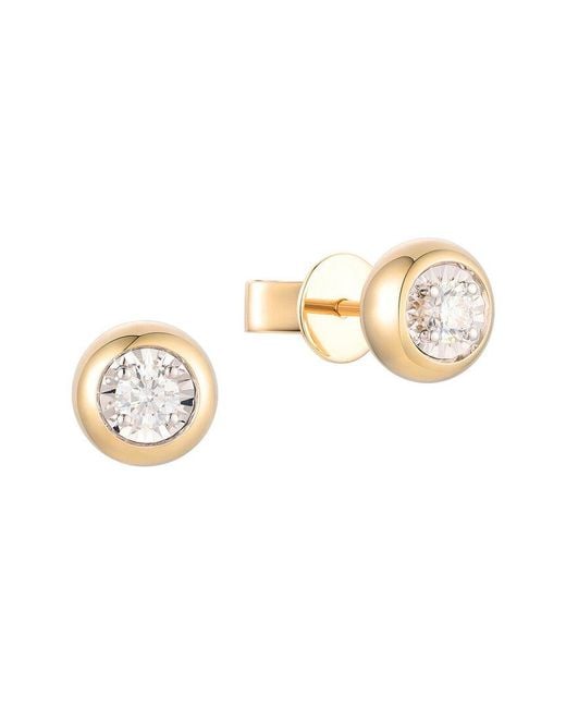 Gregg Ruth Metallic 14K Two-Tone 0.21 Ct. Tw. Diamond Earring