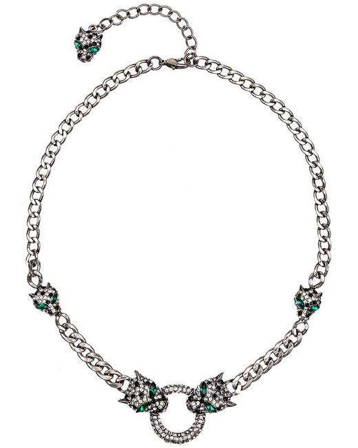 Eye Candy LA Luxe Collection Double Leopard Necklace in Metallic Lyst