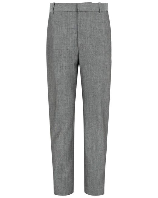 VIP【関税送料無料】希少 ALEXANDER MCQUEEN GREY WOOL PANTS McQueen Wool & Mohair-Blend Trouser in Gray for Men | Lyst