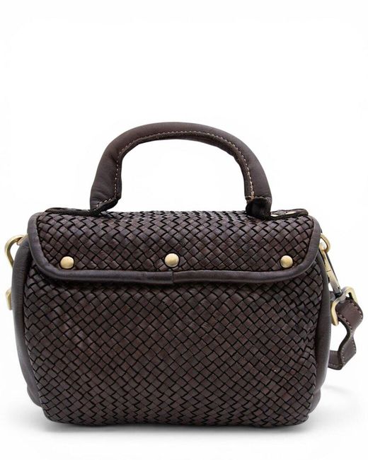 Bolsa Nova Black Leather Lily Mini Bag