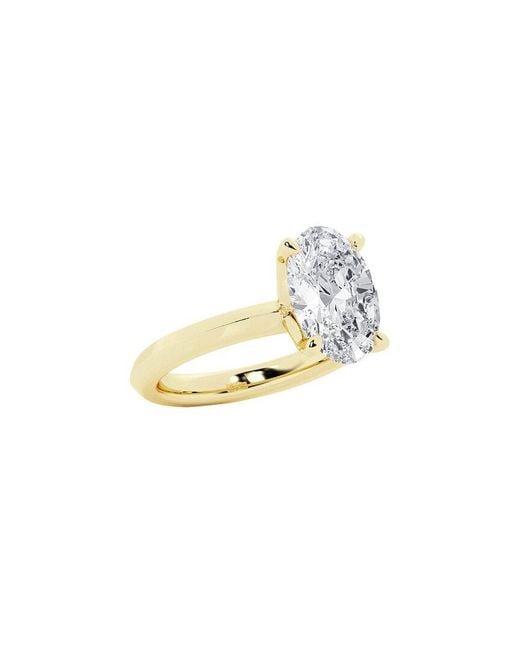 Lab Grown Diamonds White 14K.00 Ct. Tw. Lab-Grown Diamond Solitaire Engagement Ring