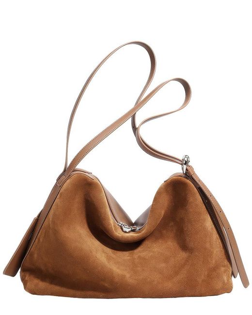 Ariele Tesoro Brown Leather Shoulder Bag