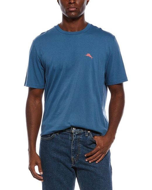 Tommy Bahama Blue Surfing Sunsets T-Shirt for men