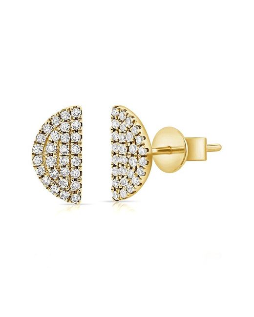Sabrina Designs Metallic 14k 0.18 Ct. Tw. Diamond Earrings