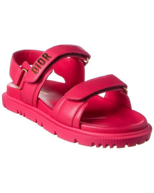 Dior Pink Act Leather Sandal