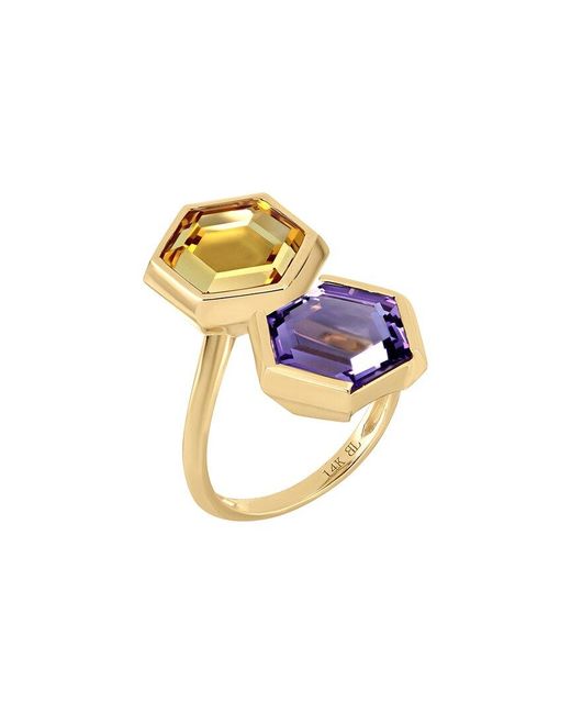 Bony Levy White 14K Color 14K 7.94 Ct. Tw. 4 Amethyst Ring