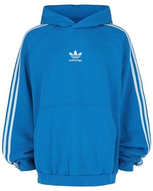 Balenciaga Blue X Adidas Hoodie for men