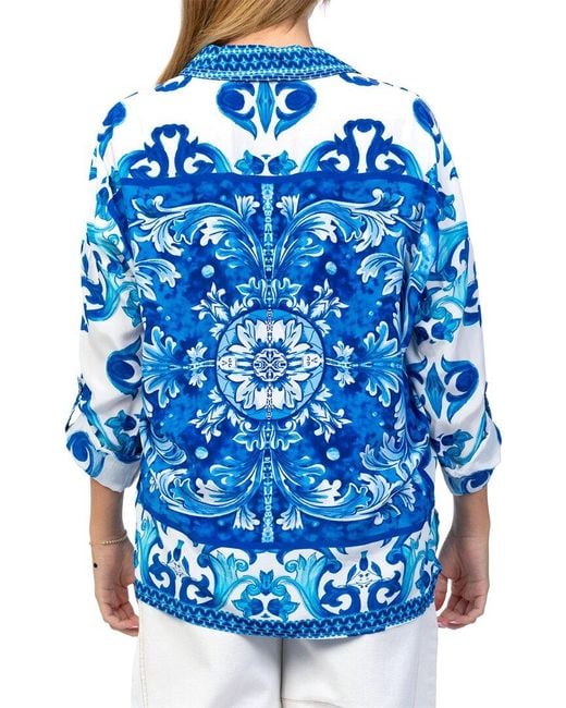 Tolani Blue Kennedy Top