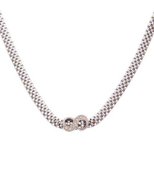 Meshmerise Metallic 18K 0.06 Ct. Tw. Diamond Necklace