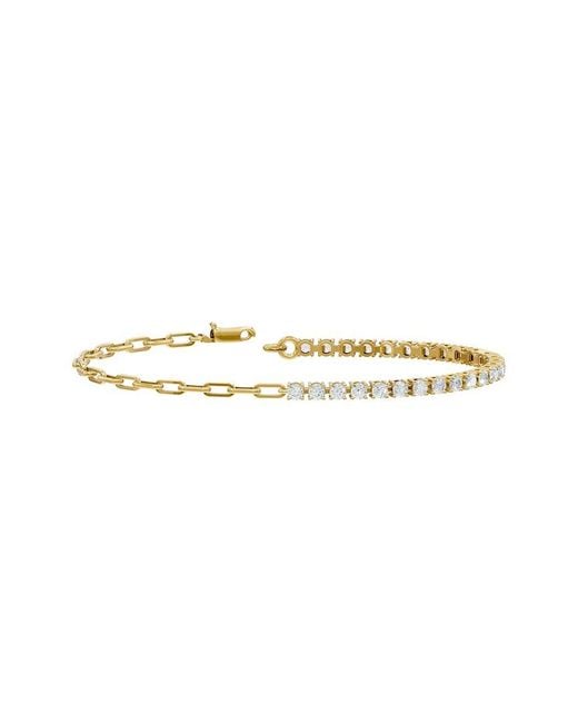 Lab Grown Diamonds White 18K Over 2.08 Ct. Tw. Lab-Grown Diamond Bracelet