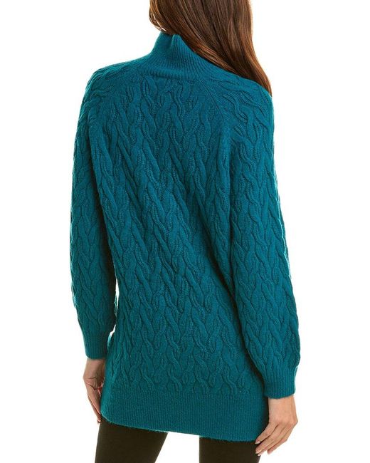 525 America Blue Cable Oversized Pullover