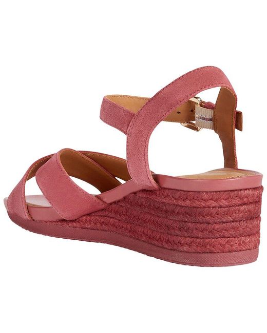 Geox Pink Ischia Leather Sandal