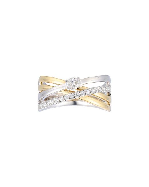 Gregg Ruth White 18K Two-Tone 0.40 Ct. Tw. Diamond Ring