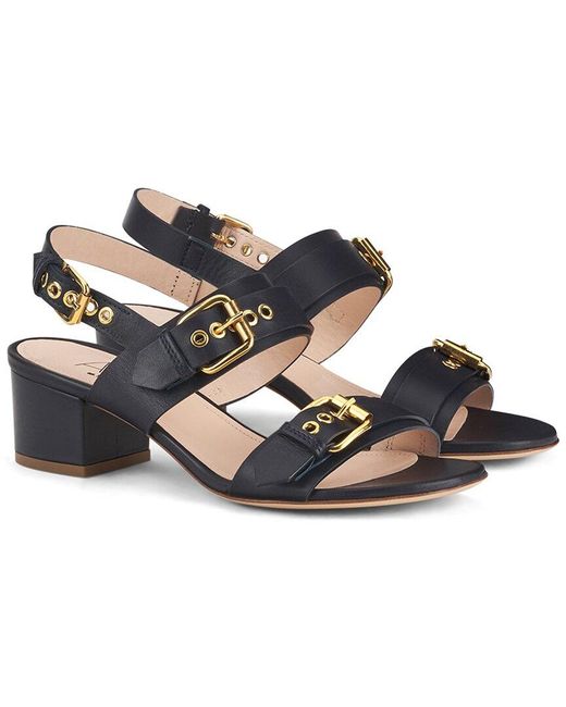 Agl Attilio Giusti Leombruni Black Lala Straps Leather Sandal