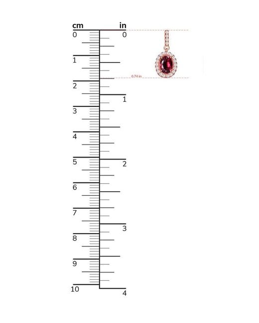 Rachel Glauber Red 18k Rose Gold Plated Earrings