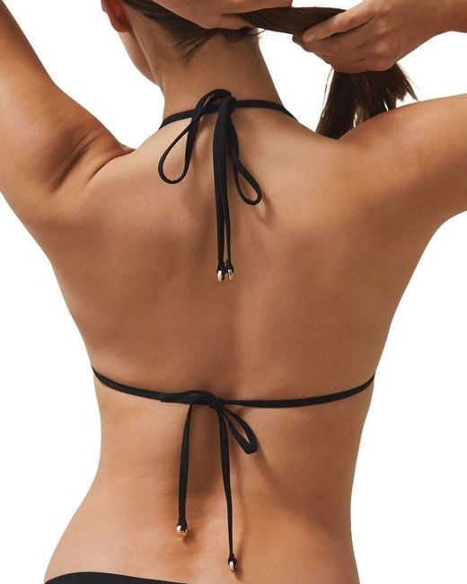 Reiss Black Blake Mclaren Bikini Top