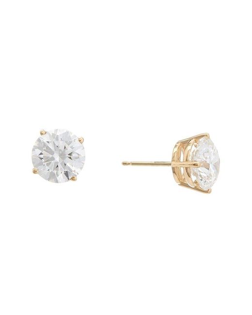 Lab Grown Diamonds Metallic 14K 4.00 Ct. Tw. Lab-Grown Diamond Studs