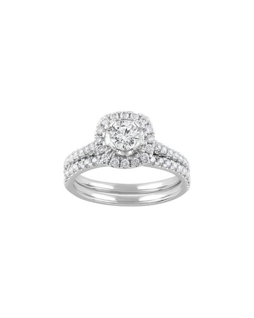 Lab Grown Diamonds White 10K 0.96 Ct. Tw. Lab Grown Diamond Ring