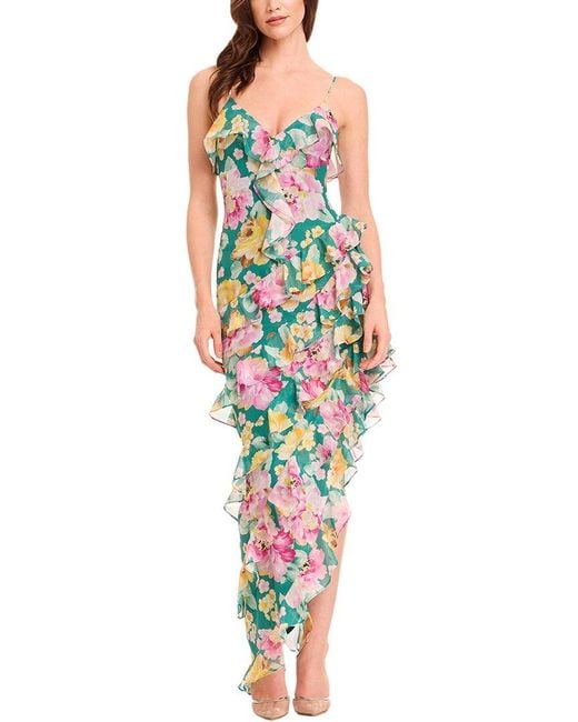 Dress the Population Green Josefina A Line Dress