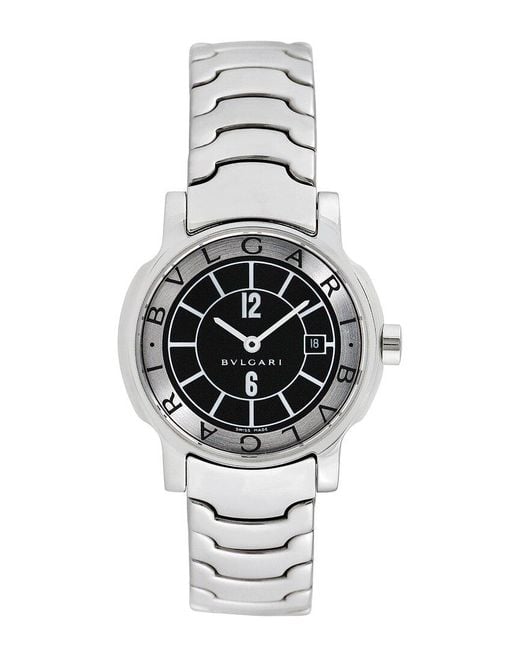 BVLGARI Metallic Solotempo Watch, Circa 2000S (Authentic Pre-Owned)