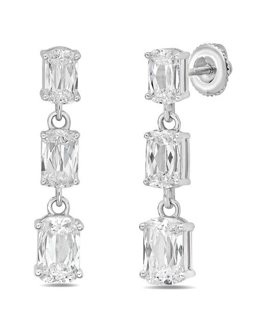 Diana M White Diana M. 14K 4.57 Ct. Tw. Lab-Grown Diamond Hanging Earrings