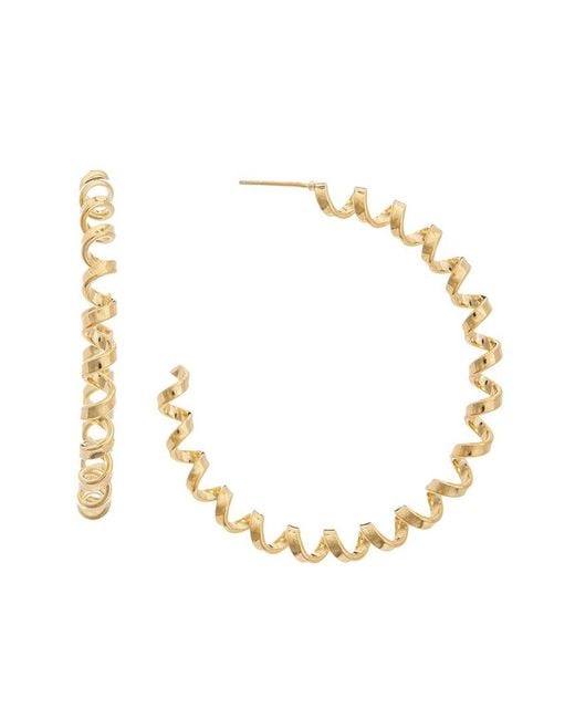 Juvell Metallic 18k Plated Hoops