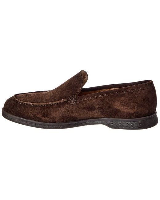 M by Bruno Magli Brown Primo Casual Venetian Suede Loafer for men