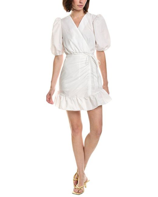 IPPONELLI White Solid Mini Dress