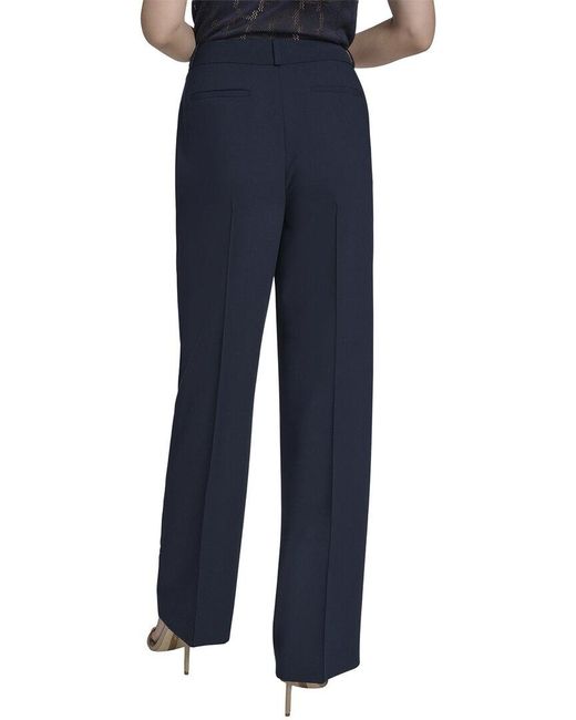 Halston Heritage Blue Straight Leg Trouser