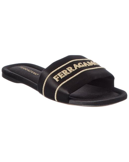 Ferragamo Black Salvatore Sandal