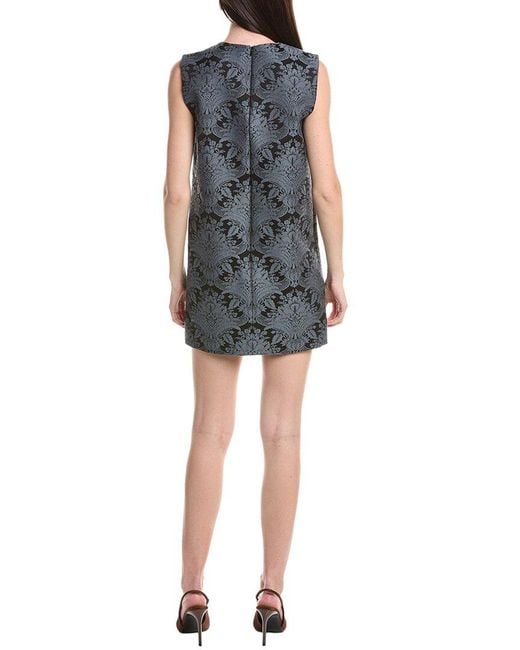 Max Mara Blue Romania Wool-Blend Mini Dress