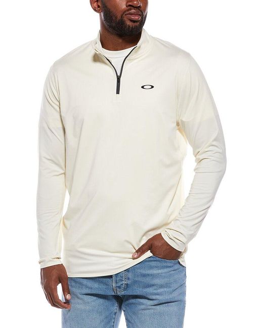 Oakley White Gravity Range 1-4-Zip Pullover for men