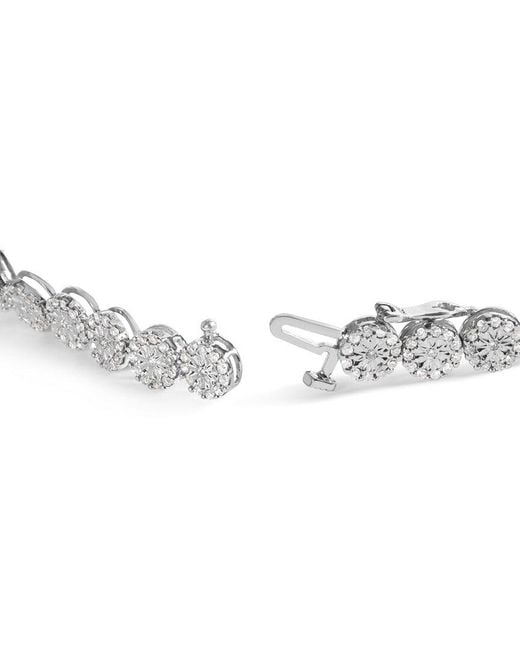 Haus of Brilliance White 14K 2.00 Ct. Tw. Diamond Link Bracelet