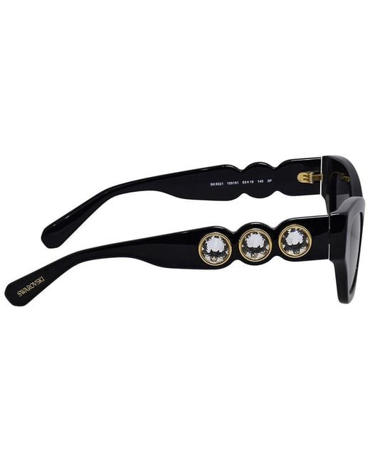 Swarovski Black Sk6021 53Mm Polarized Sunglasses