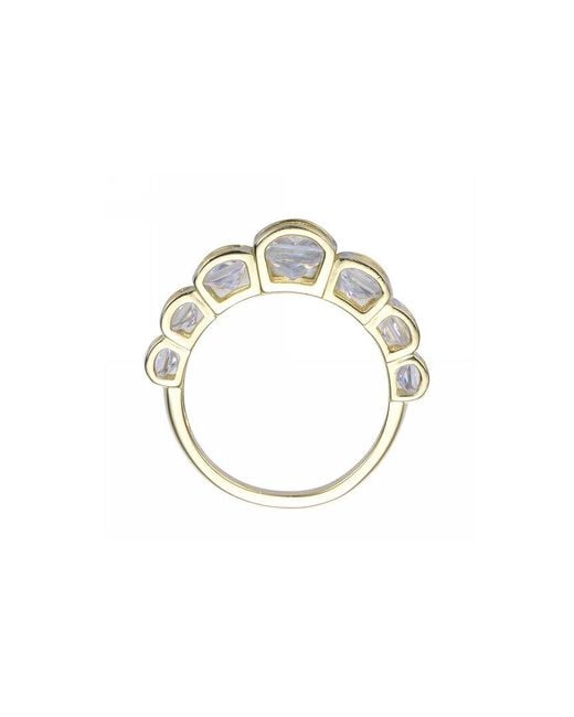 Genevive Jewelry Metallic 14k Over Silver Ring