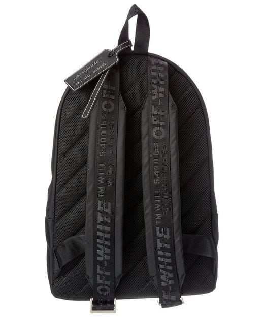 Off-White c/o Virgil Abloh Black Dome Double Pocket Backpack for men