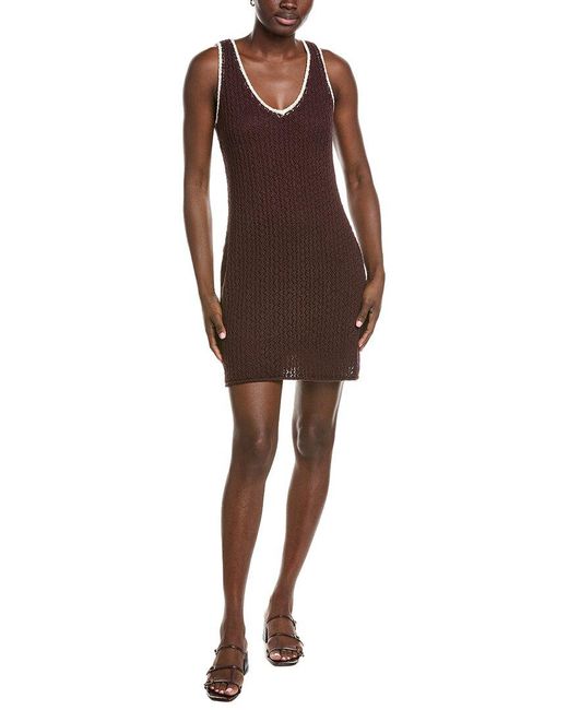 Z Supply Brown Sorolla Crochet Cover Up