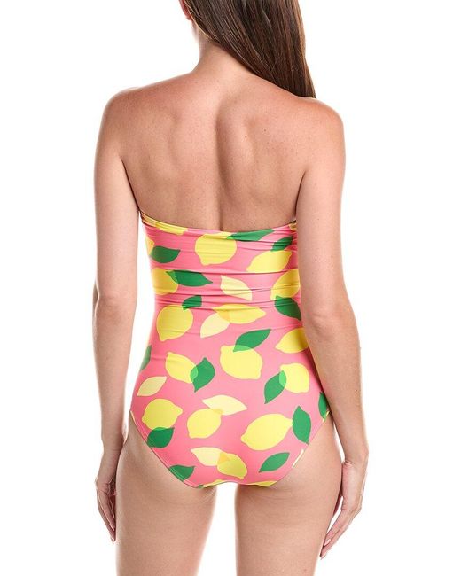 Kate Spade Red Bandeau One-Piece