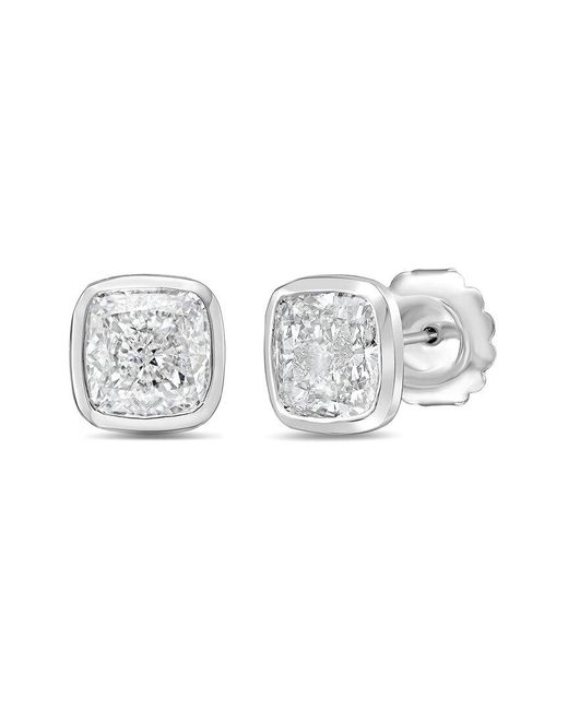 Diana M Metallic Diana M. 14K 9.00 Ct. Tw. Lab-Grown Diamond Stud Earrings