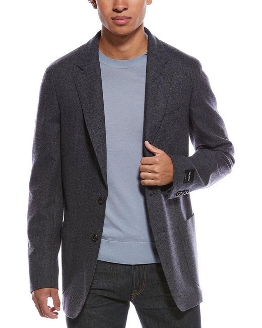 Todd Snyder Gray Heathered Herringbone Wool Sport Coat for men