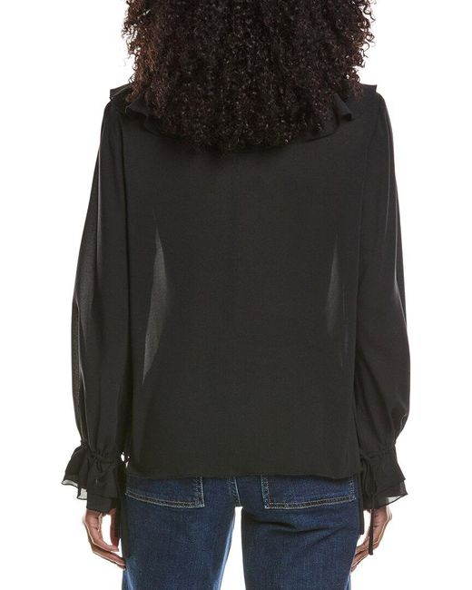 Toccin Black Tobi Exaggerated Ruffle Blouse