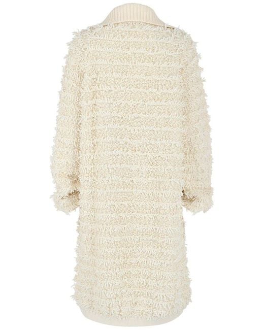Givenchy Natural Long Fringed Sweater