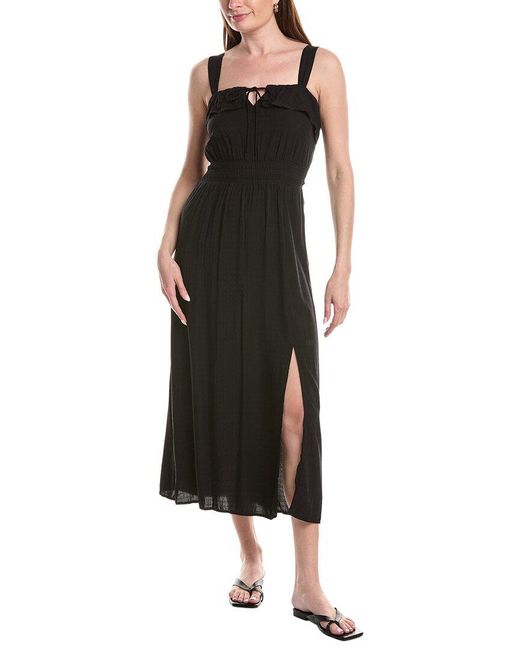 Saltwater Luxe Black Tank Midi Dress