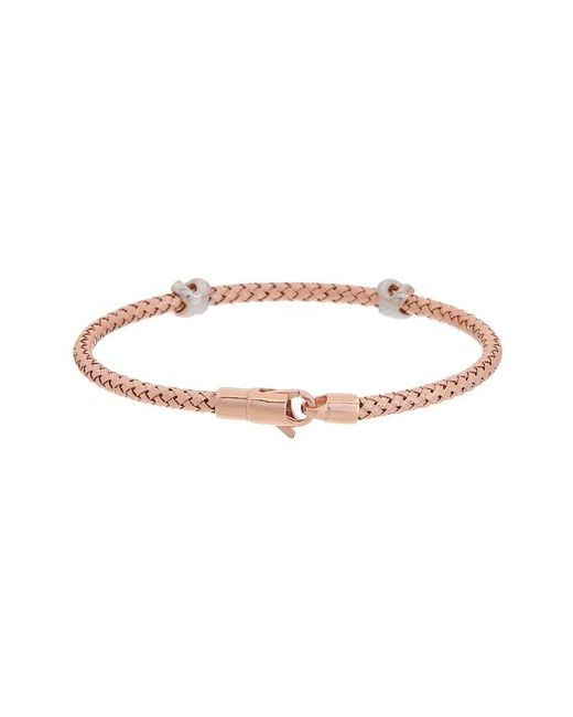 Meshmerise White 18K Over 0.1 Ct. Tw. Diamond Mesh Bangle Bracelet